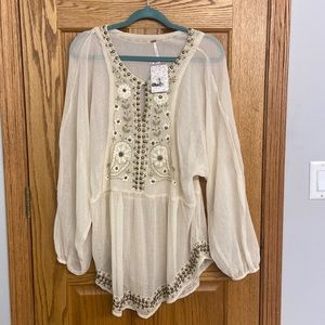 Free people beaded blouse